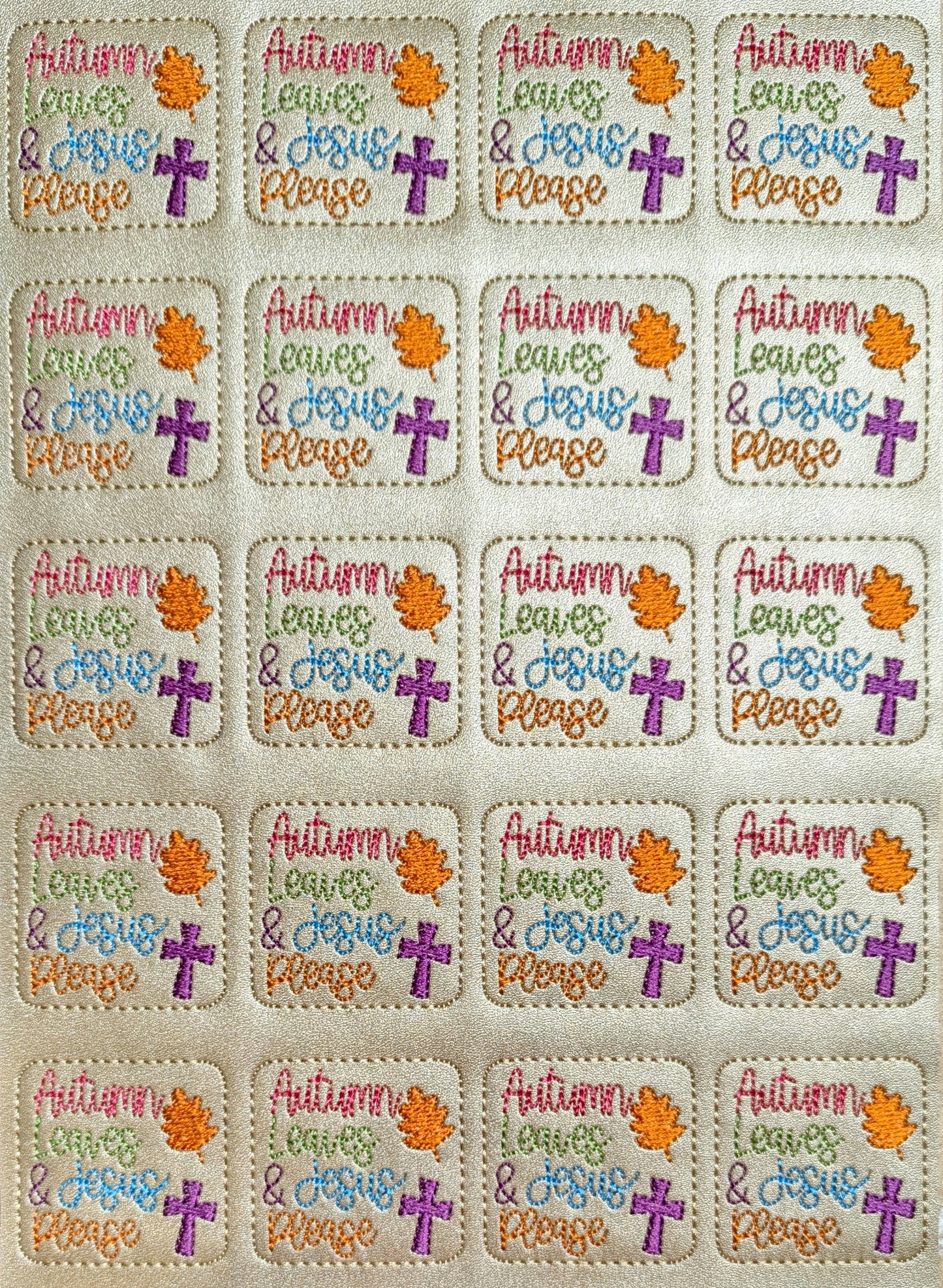 Autumn Leaves and Jesus Please