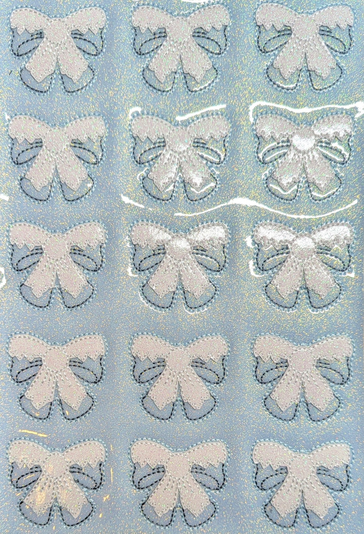 Snow Applique Bow
