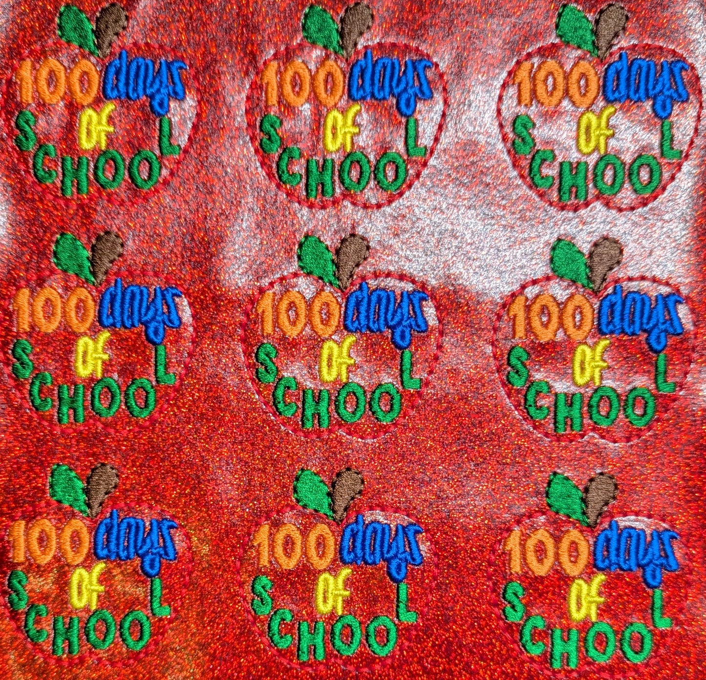 100 Days of School Apple