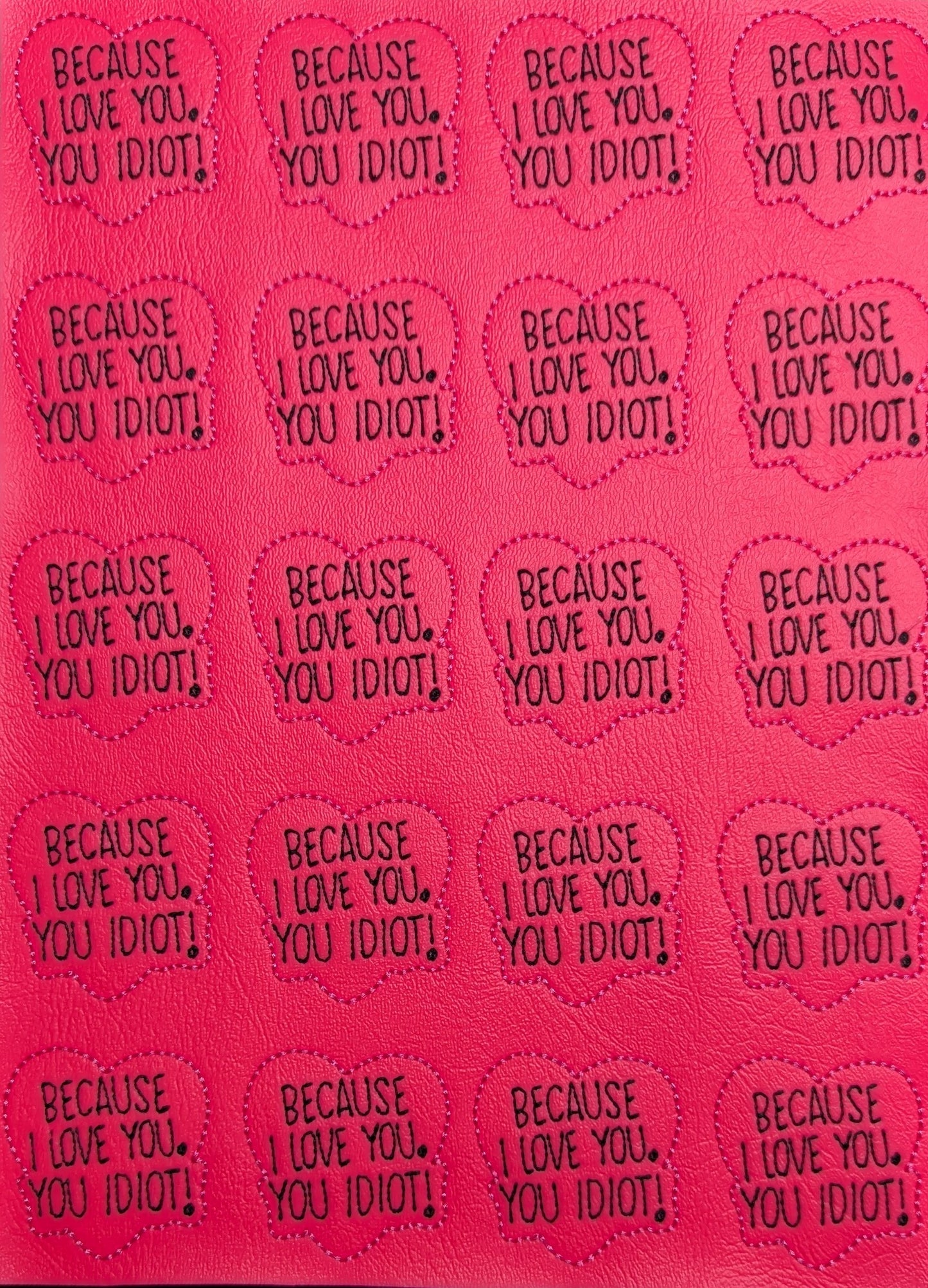 Because I Love You. You Idiot!
