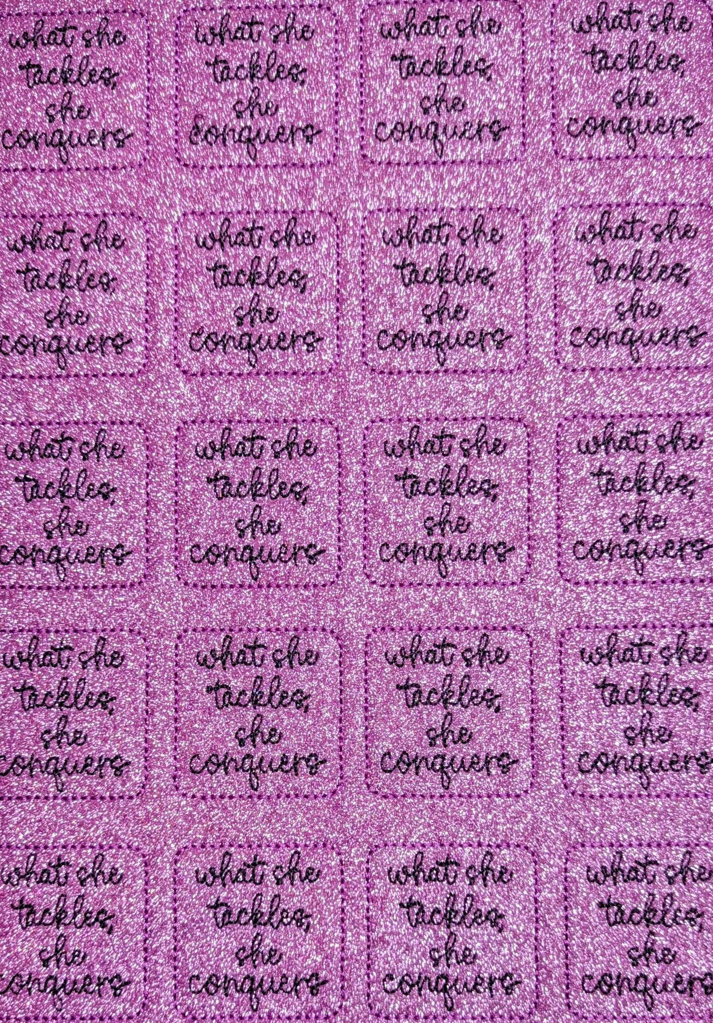 What She Tackles, She Conquers