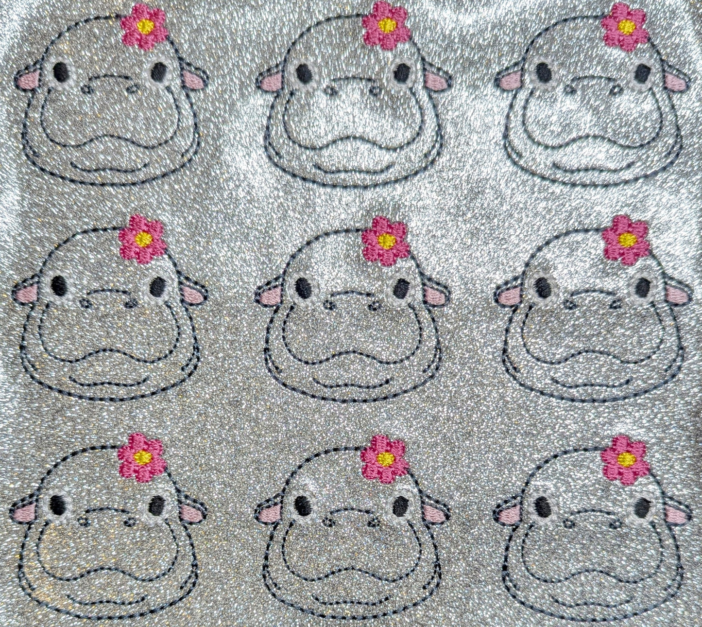 Baby Hippo with Flower