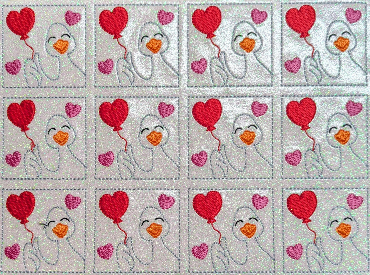 Peeking Valentines Goose