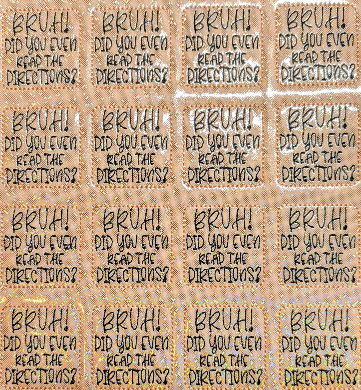 Bruh! Did you even read the directions?