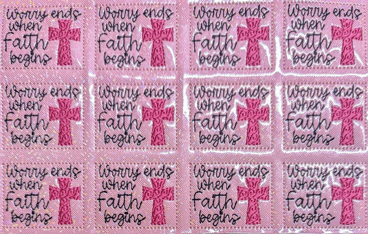 Worry Ends when Faith Begins