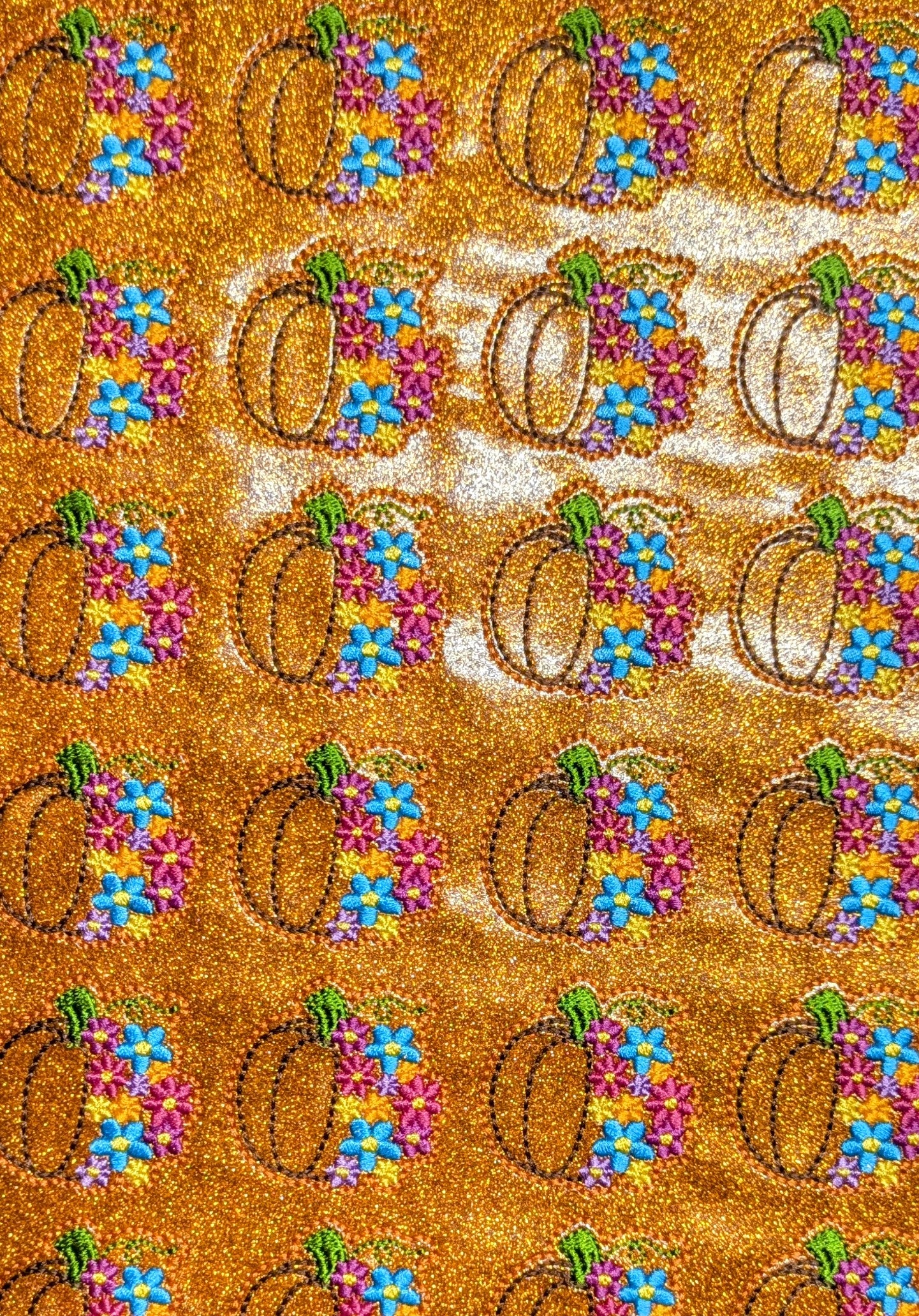Pumpkin with Flowers