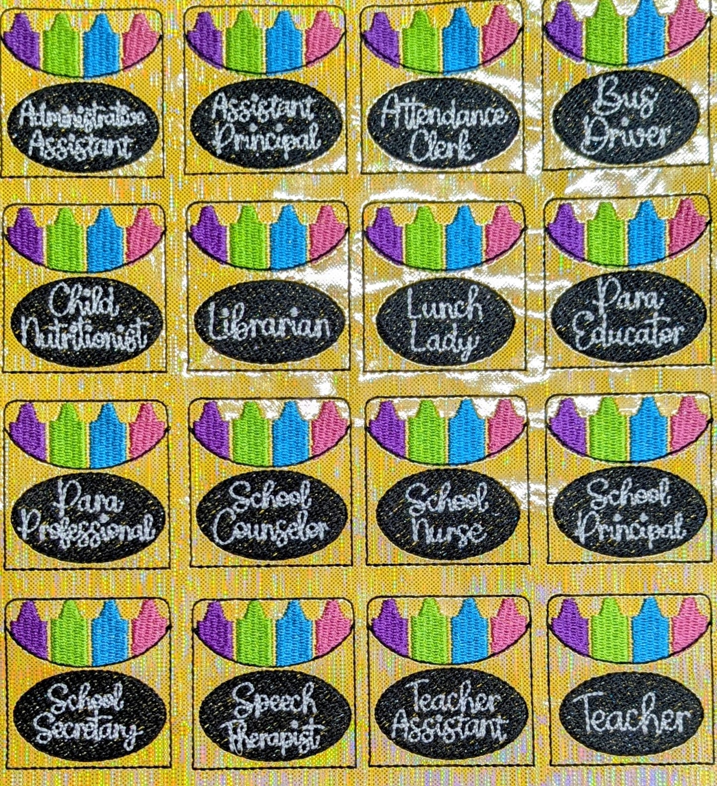 School Titles Crayon Boxes