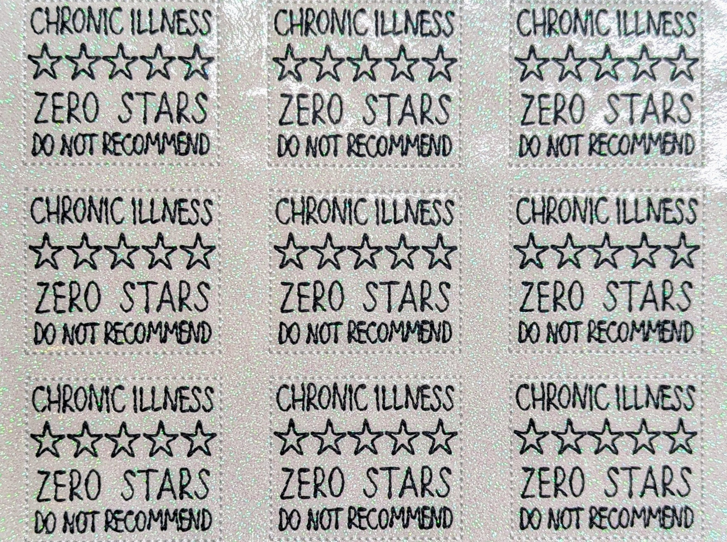 Chronic Illness Zero Stars