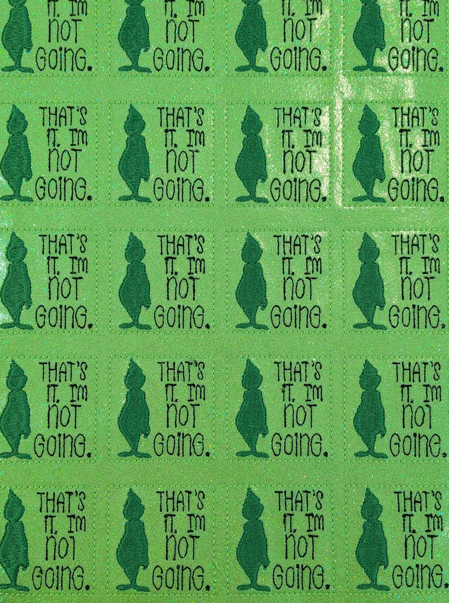 That's it I'm not going