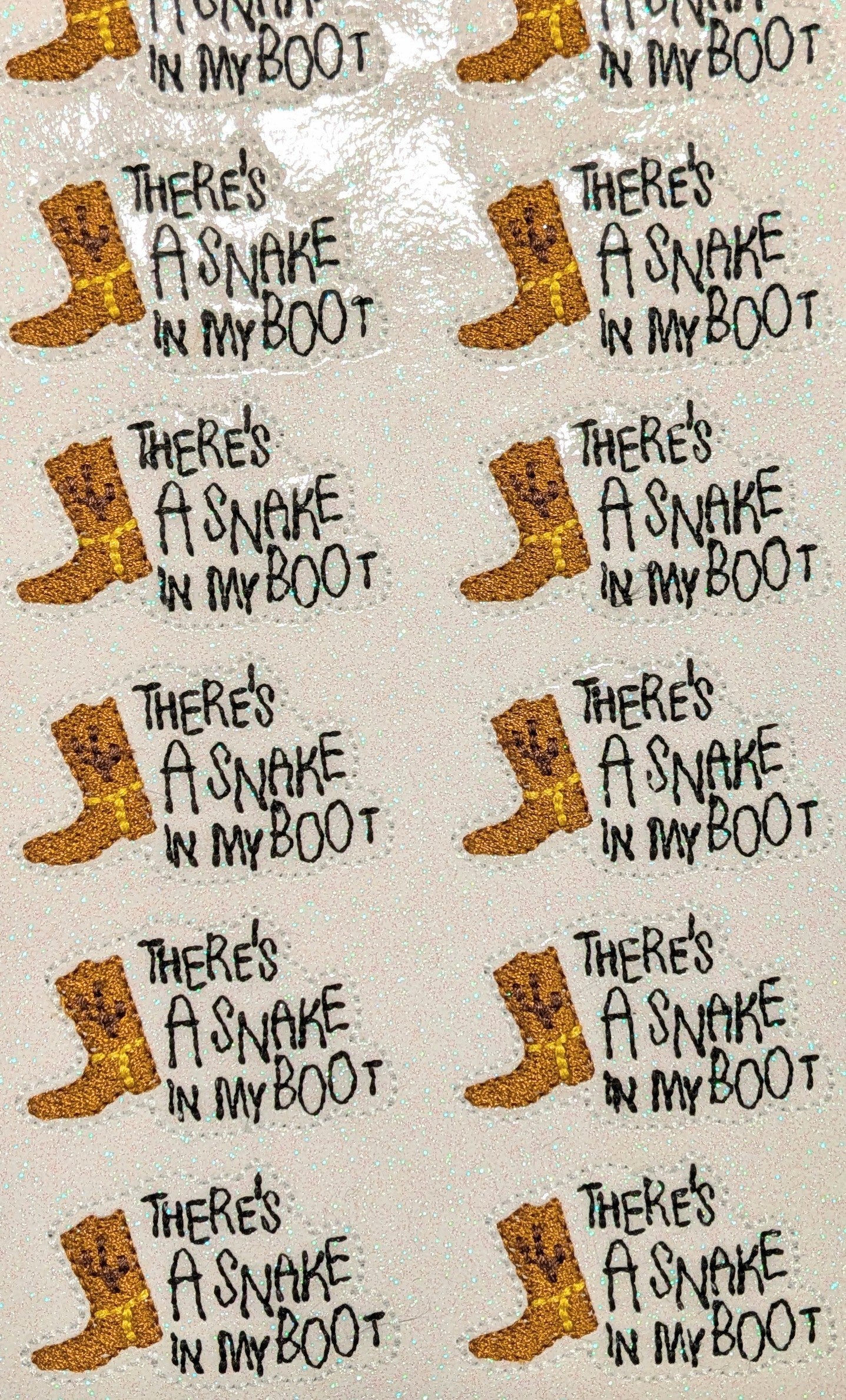 There's a snake in my boots