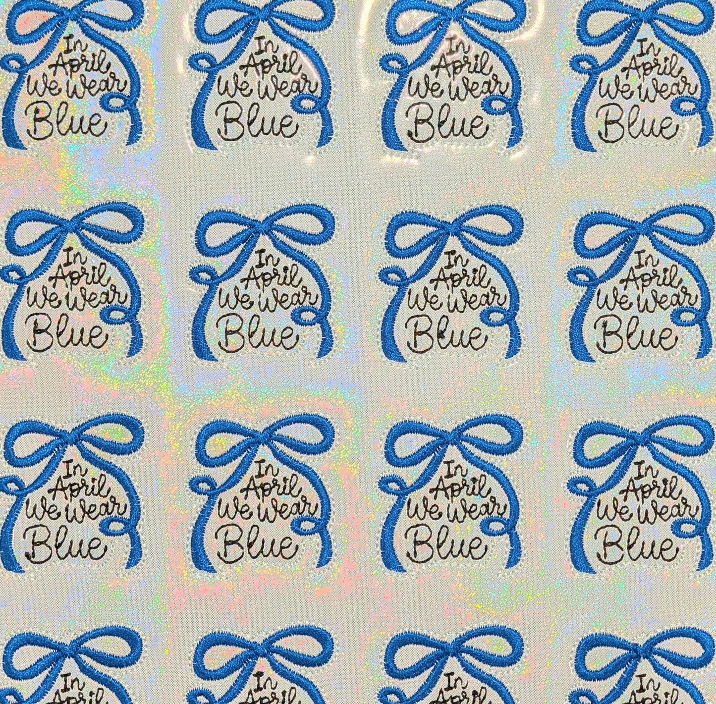 In April we wear Blue