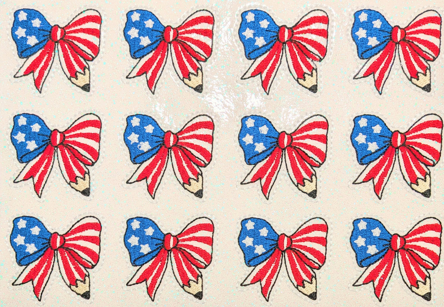 Patriotic Pencil Bow