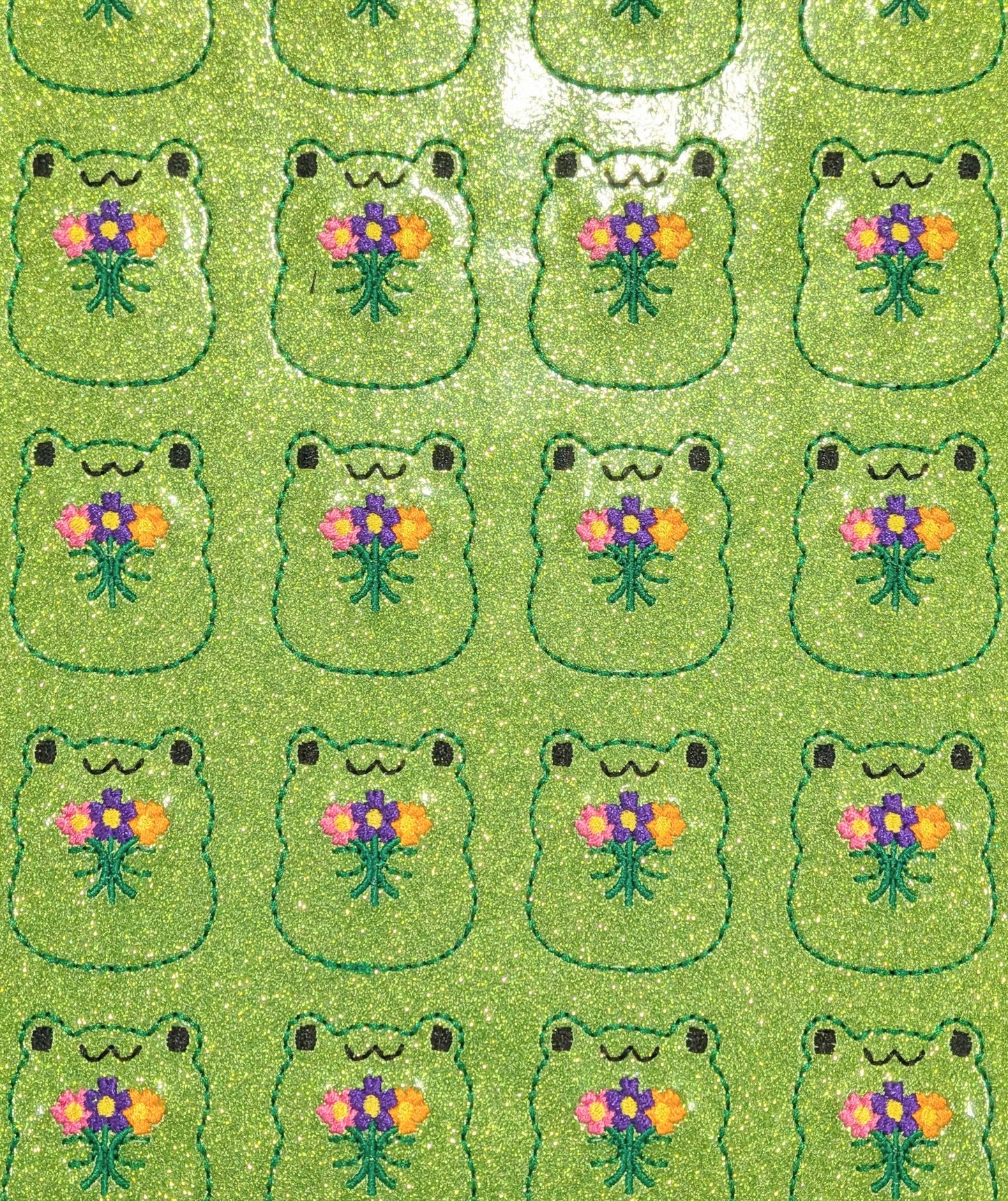Frog with Flowers