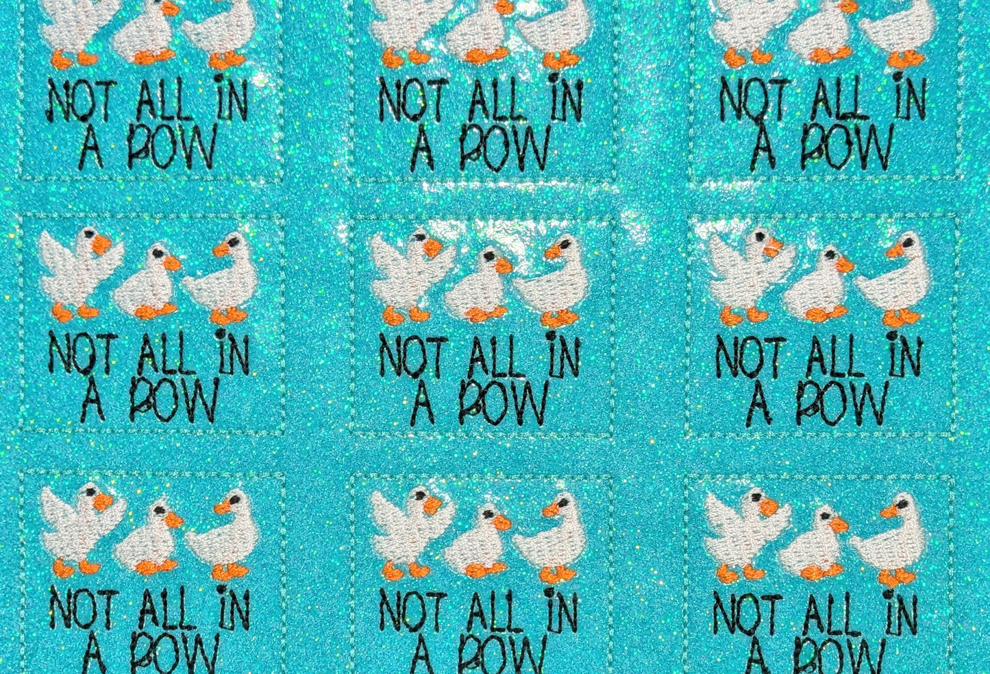 Not all in a row