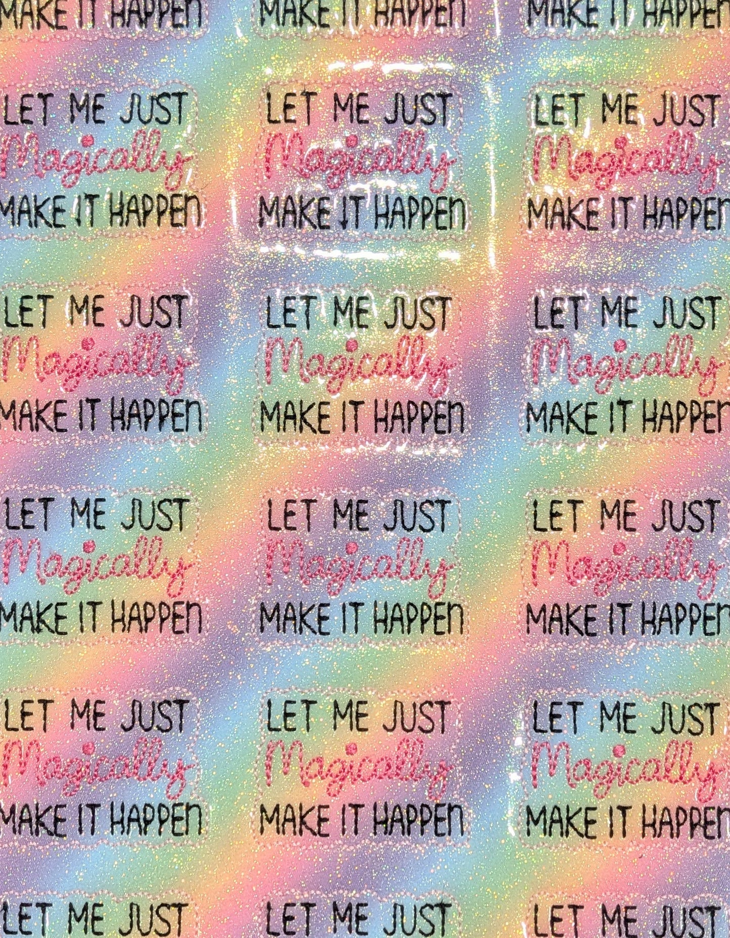 Let me just magically make it happen
