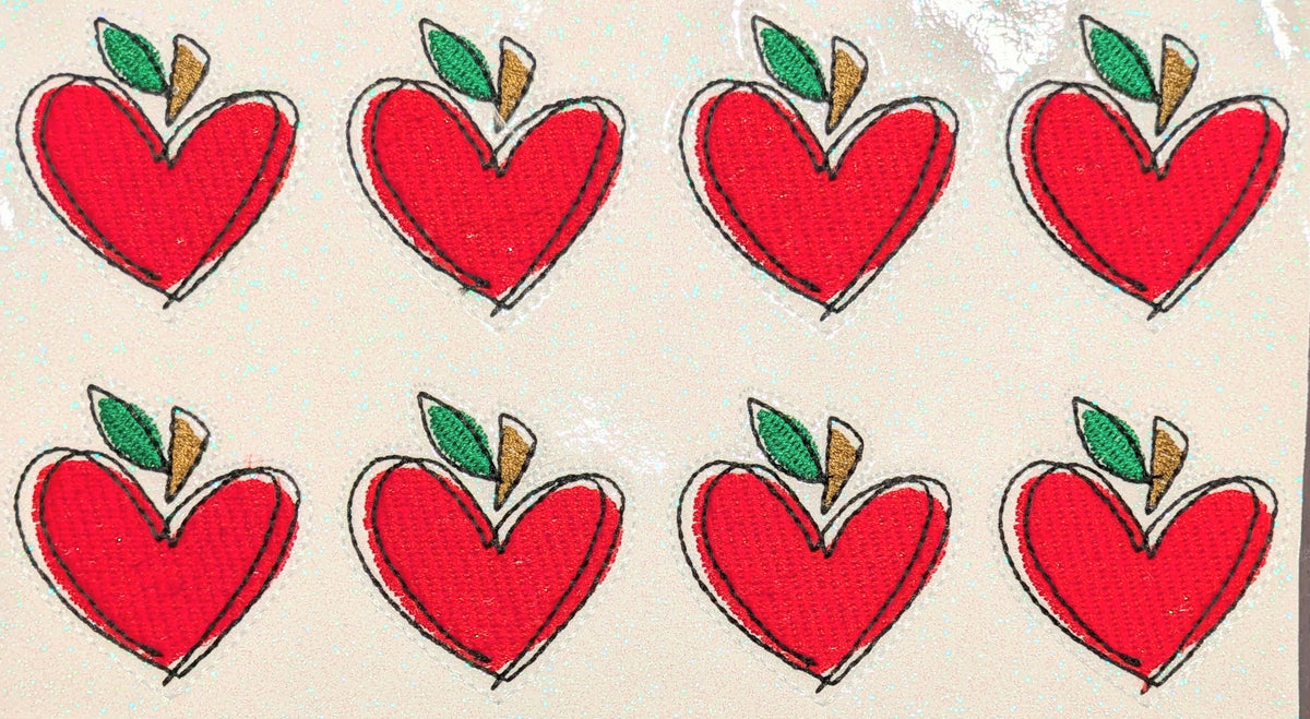 Abstract Sketch Apple Heart