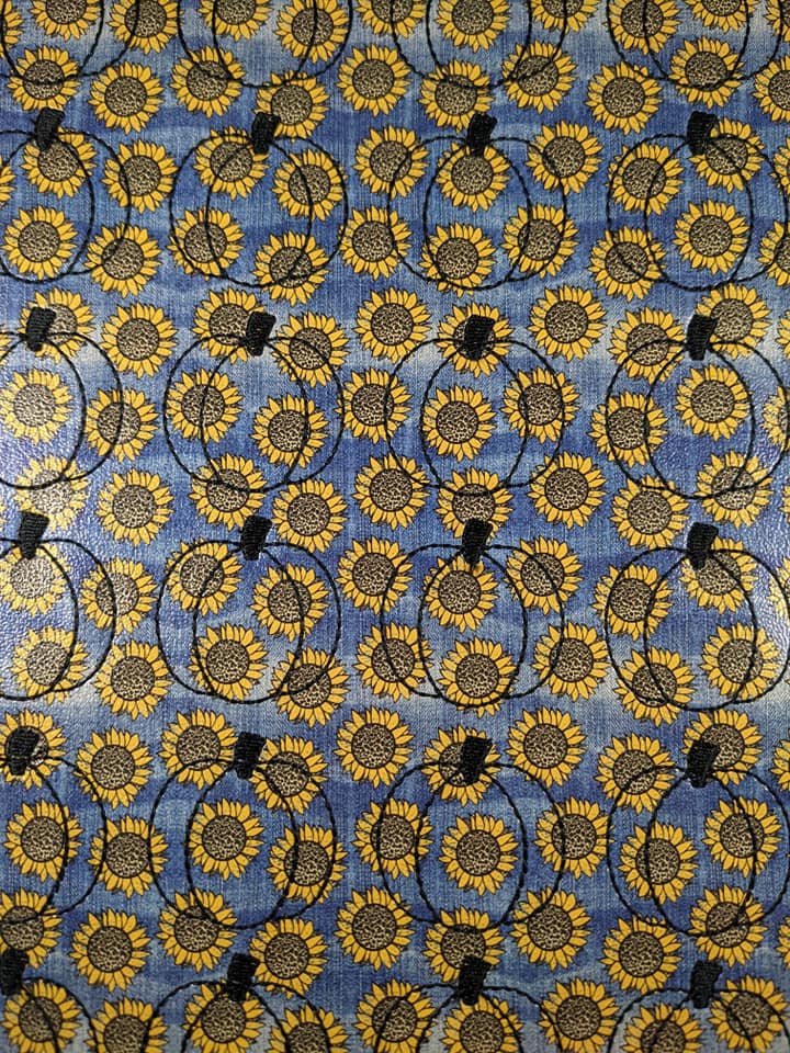 Vinyl Sunflower Pumpkin