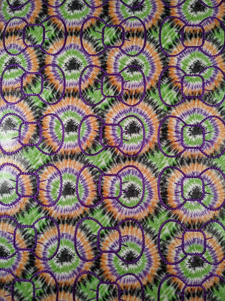 Halloween Tie Dye Bow