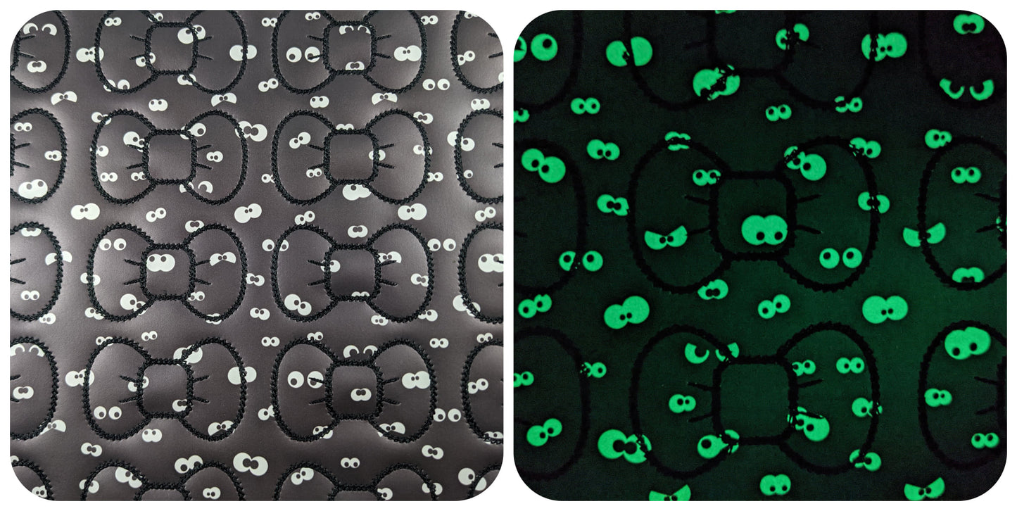 Glow in the Dark Spooky Eyes Bow