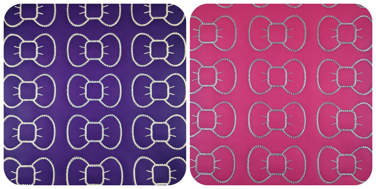Vinyl Purple/Pink Temp Changing Bow