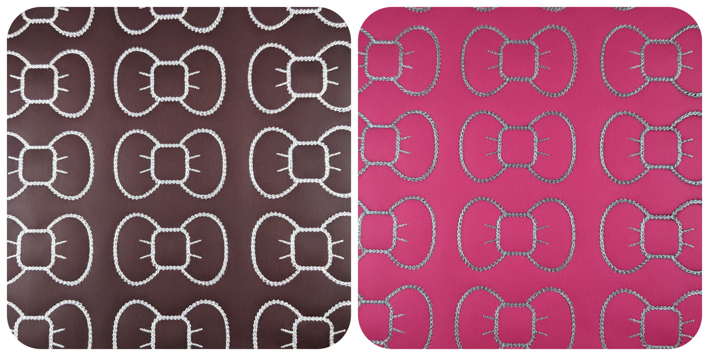 Vinyl Deep Red/Pink Temp Changing Bow