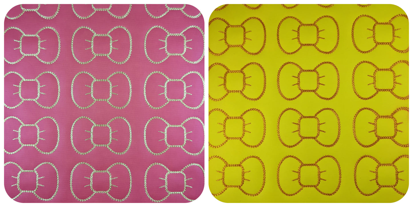 Vinyl Dark Orange/Yellow Temp Changing Bow