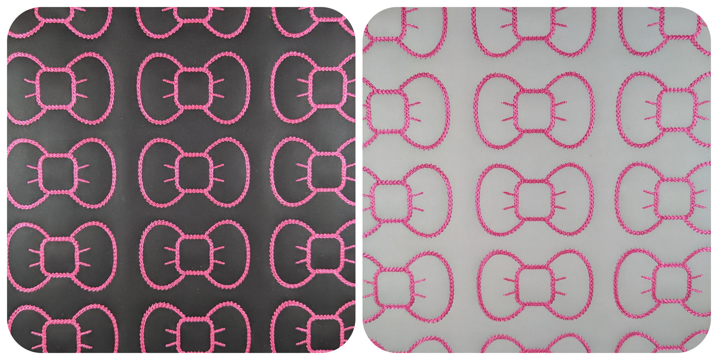 Vinyl Black/White Temp Changing Bow