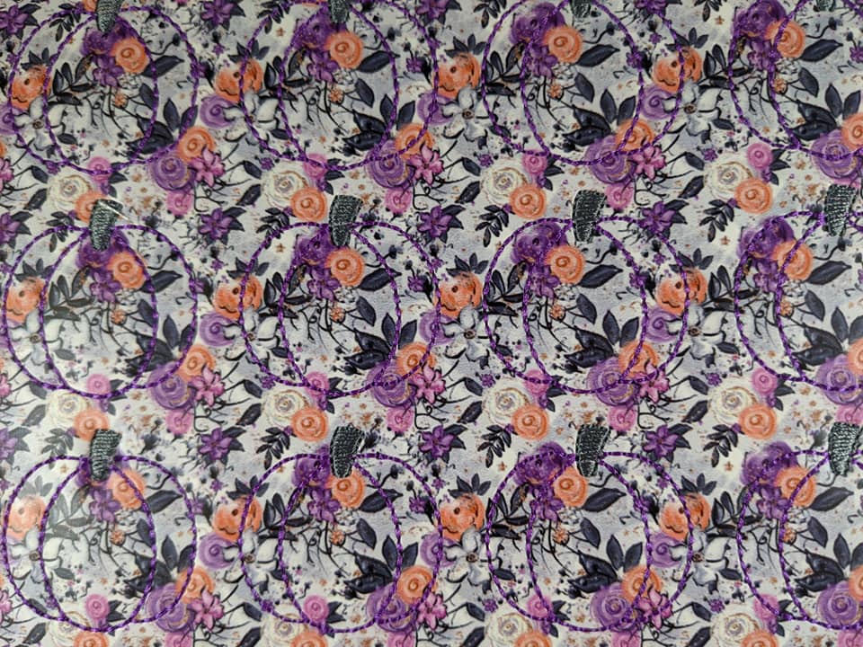 Halloween Floral Pumpkin