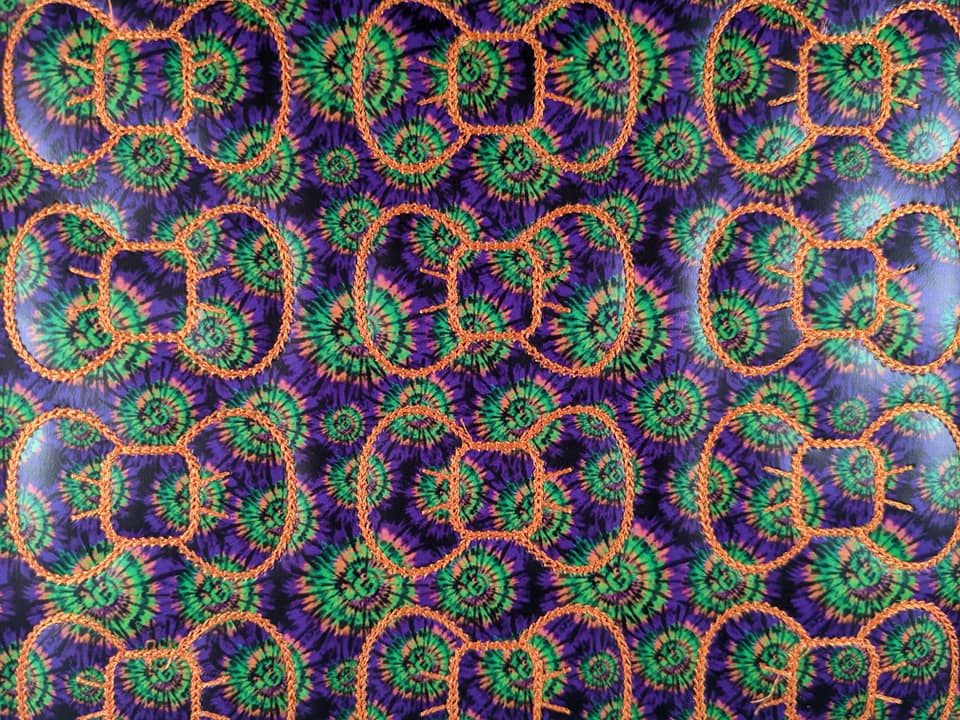 Halloween Tie Dye Bow