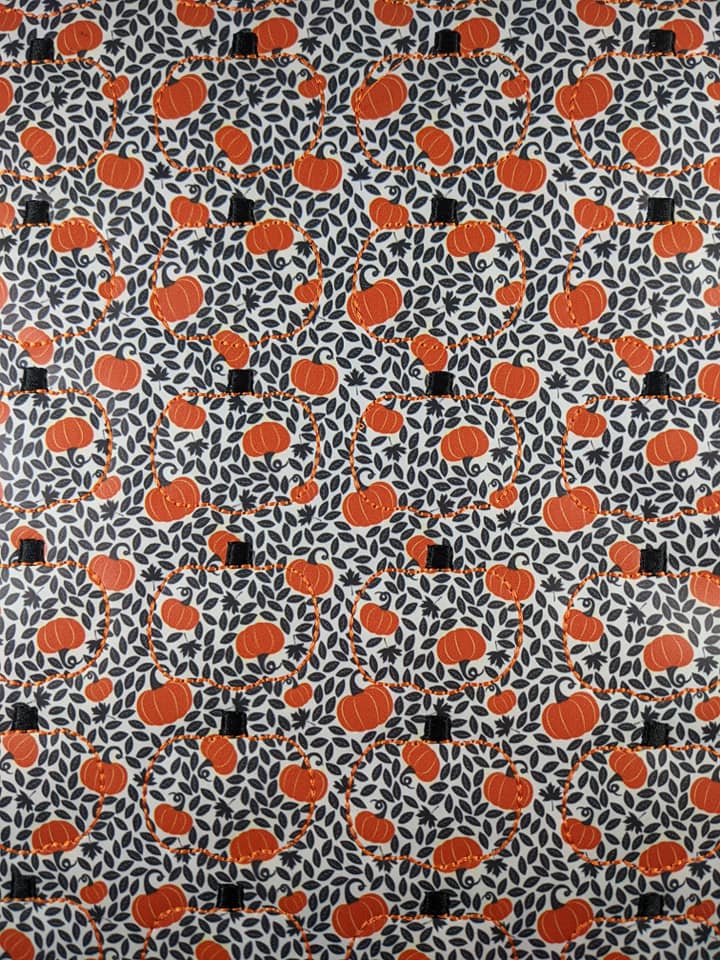 Pumpkin With Black Leaves