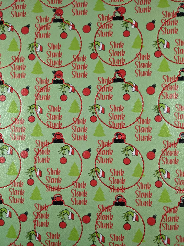 Stink Stank Stunk Ornament - Mean Green