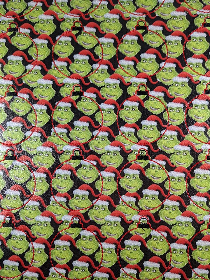 Mean Green Black Ornament