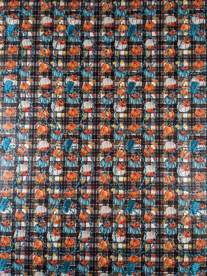 Black/White Pumpkin Plaid Pumpkin