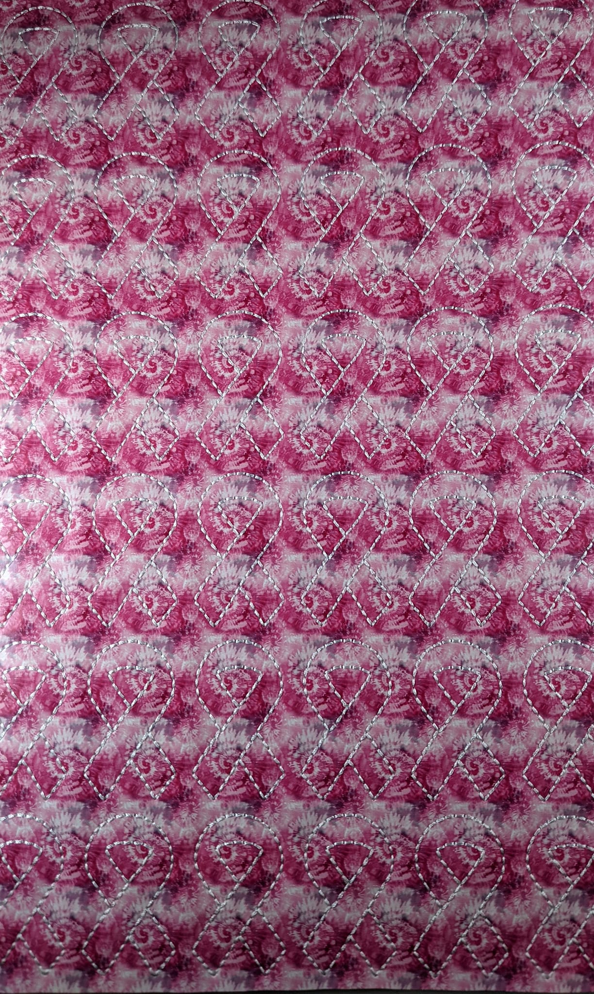 Tie Dye Breast Cancer Awareness Ribbon