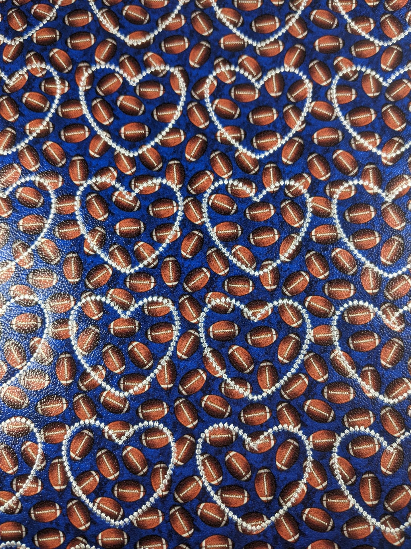 Blue Football Heart