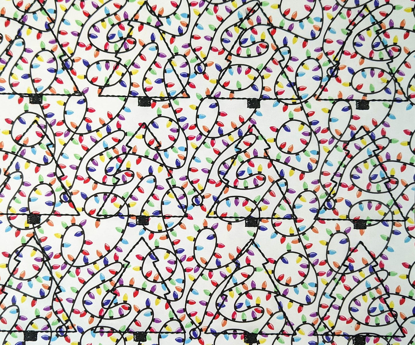 White Tree with Christmas Lights