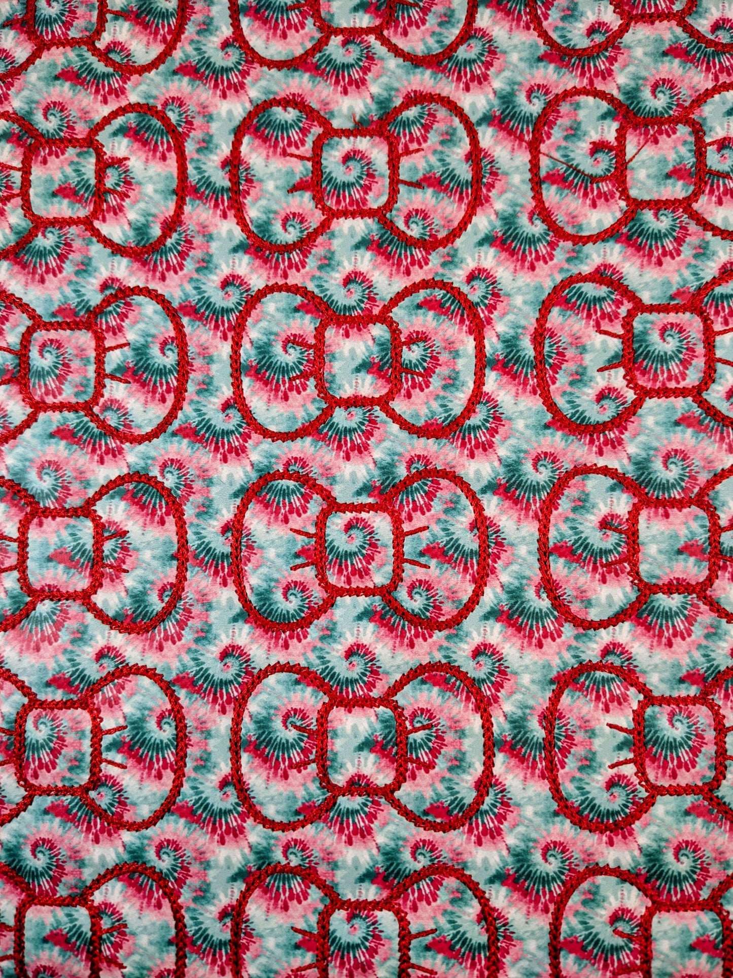 Christmas Tiedye Bow