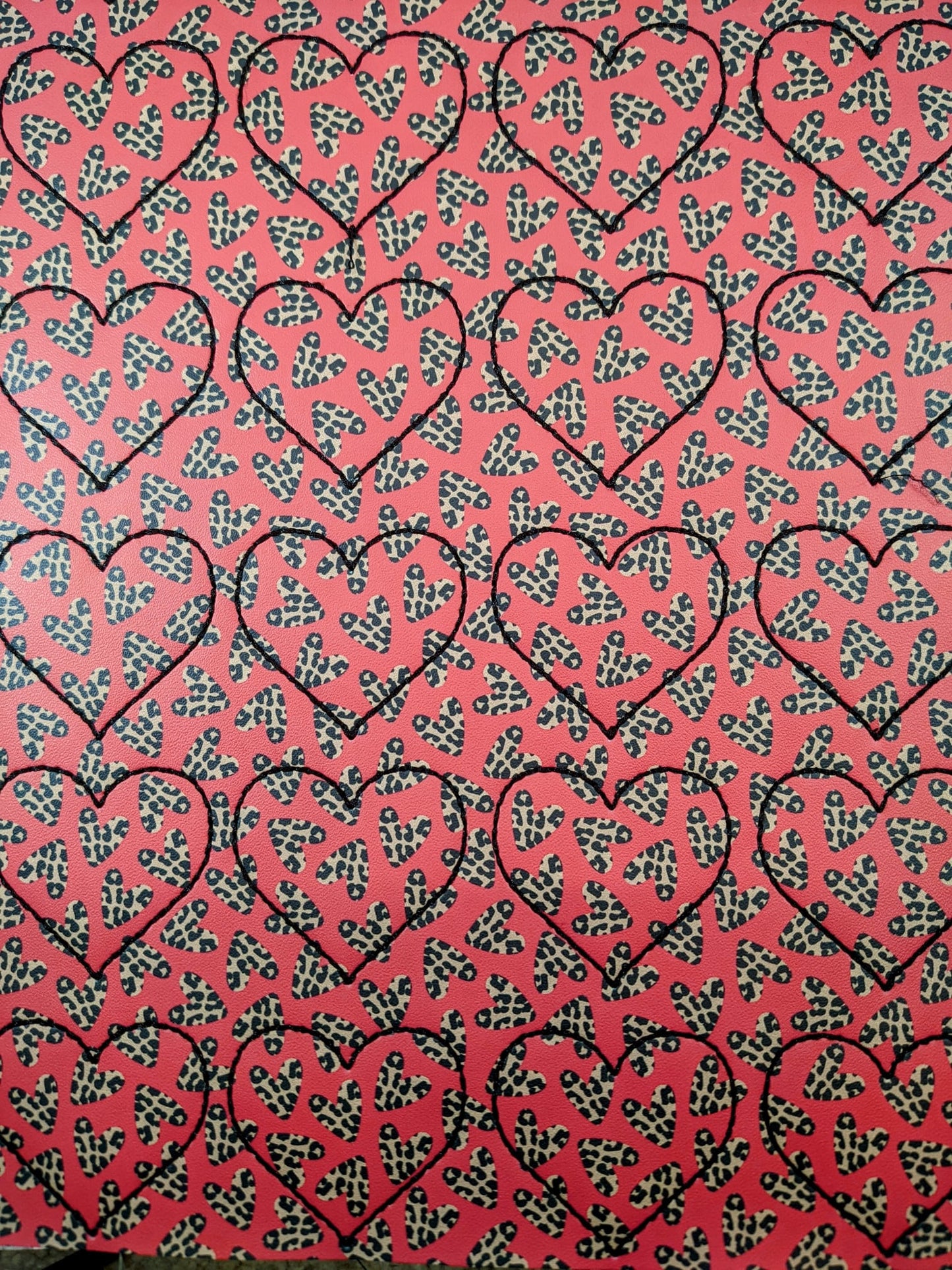 Red/Cheetah Heart