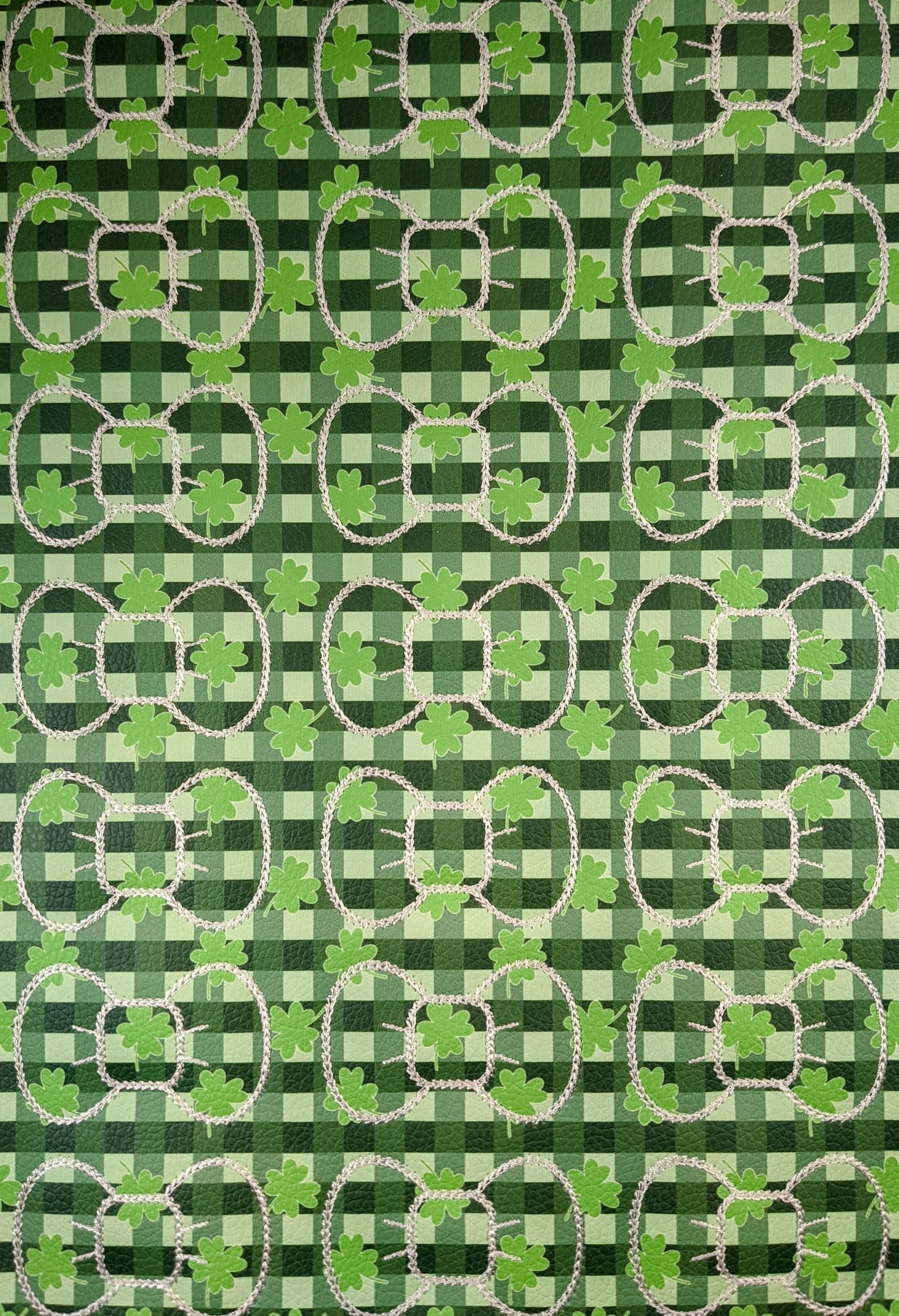 Shamrock Gingham Bow