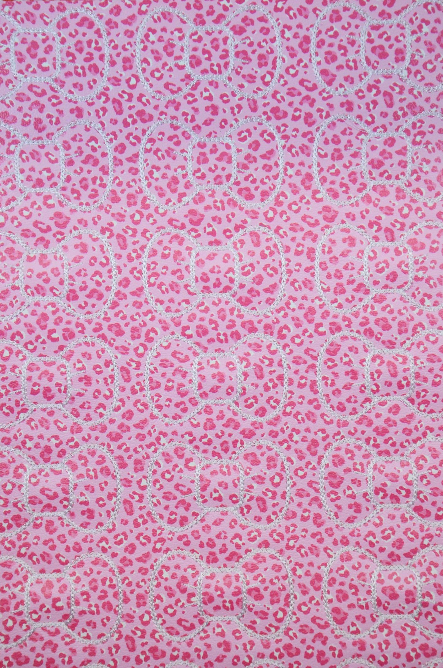 Lt Pink Cheetah Bow