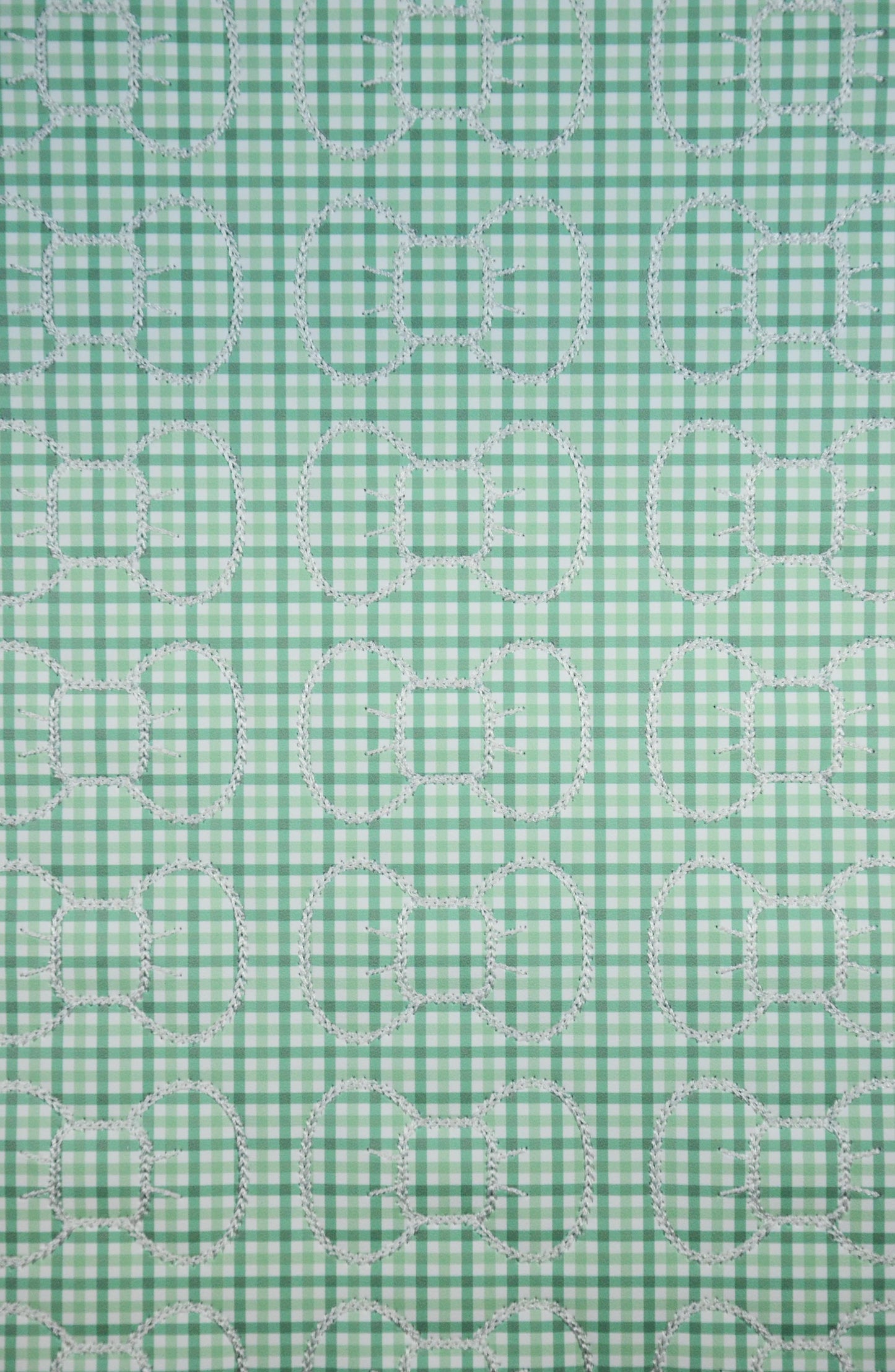 Tiny Green Gingham Bow