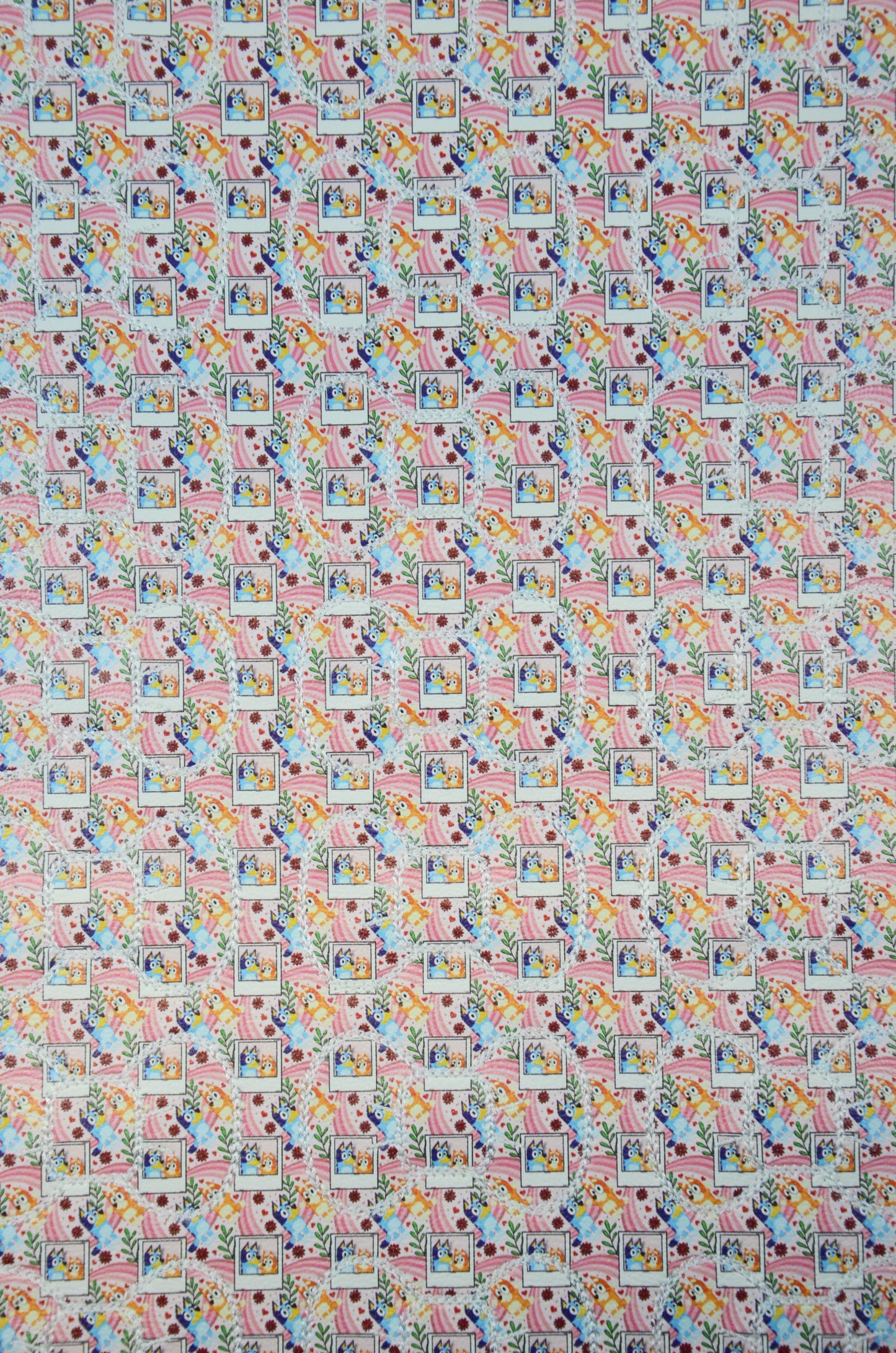 Blue Dog Polaroid Bow