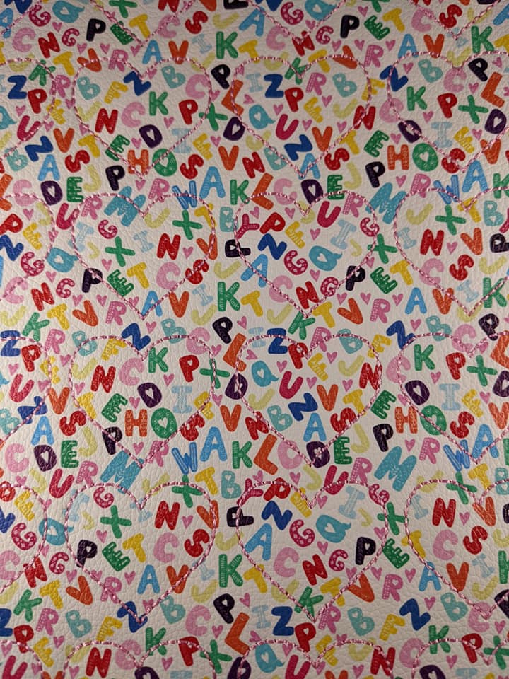 Bubble Letters Heart pinkpolkadotfelties