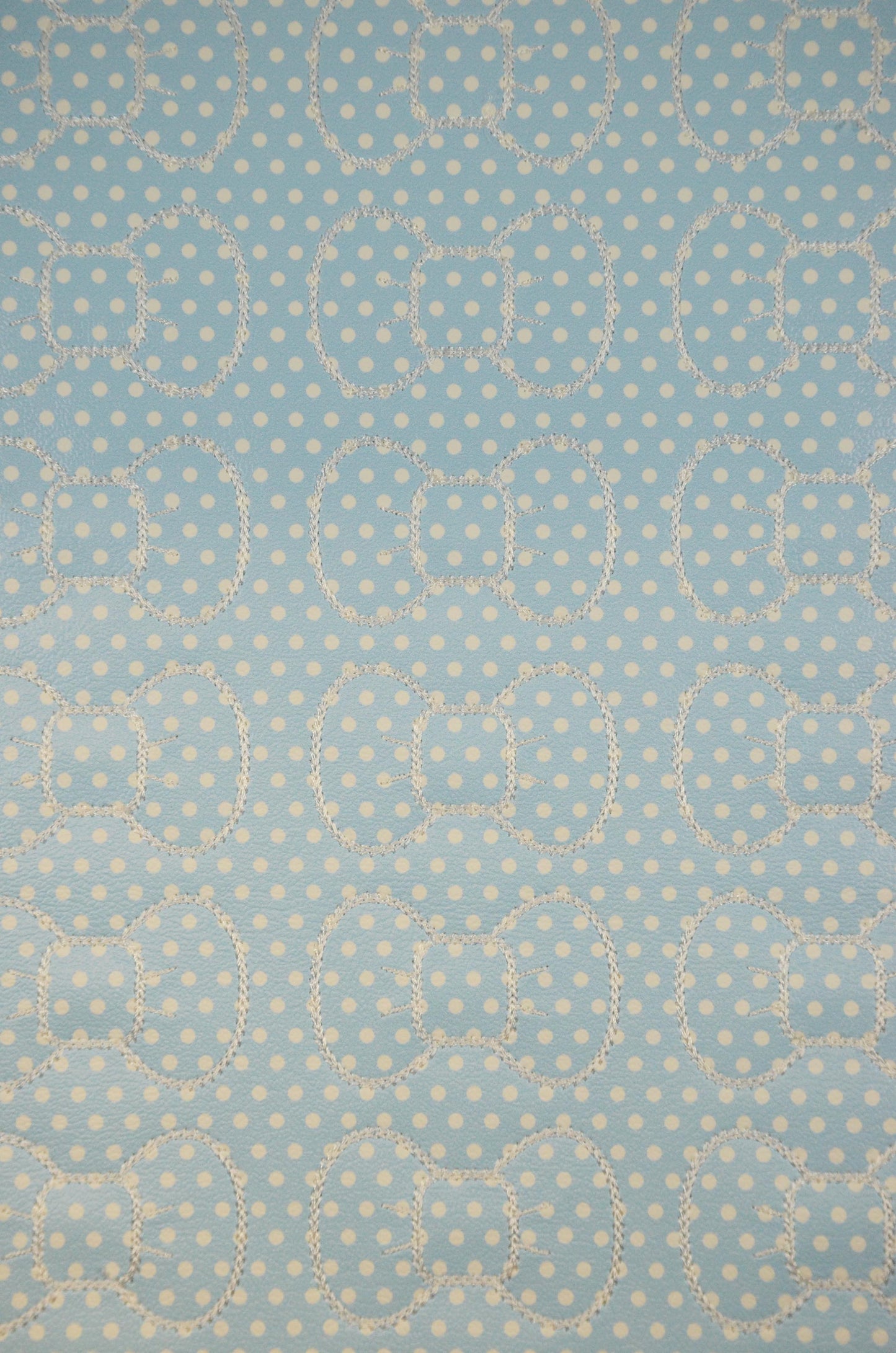 Basic Dots Light Blue Bow