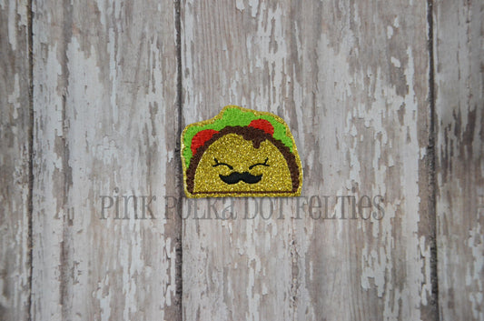 Taco with mustache