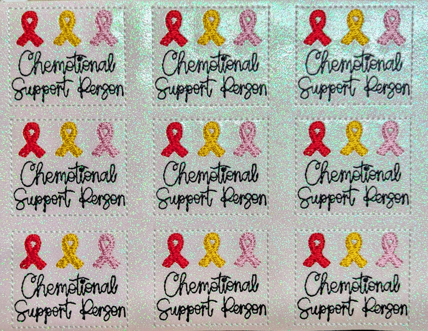 Chemotional Support Person Triple Ribbon