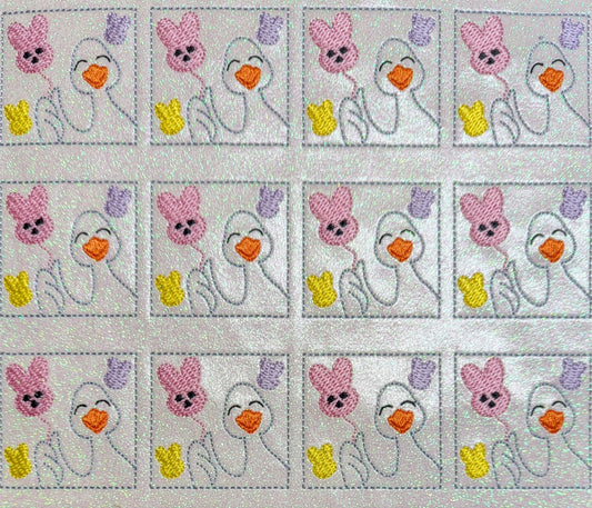 Peeking Goose with Marshmallow Bunnies