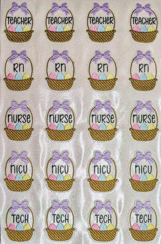 Easter Basket Badges