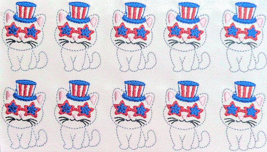 Patriotic Hat Sunglasses Kitten