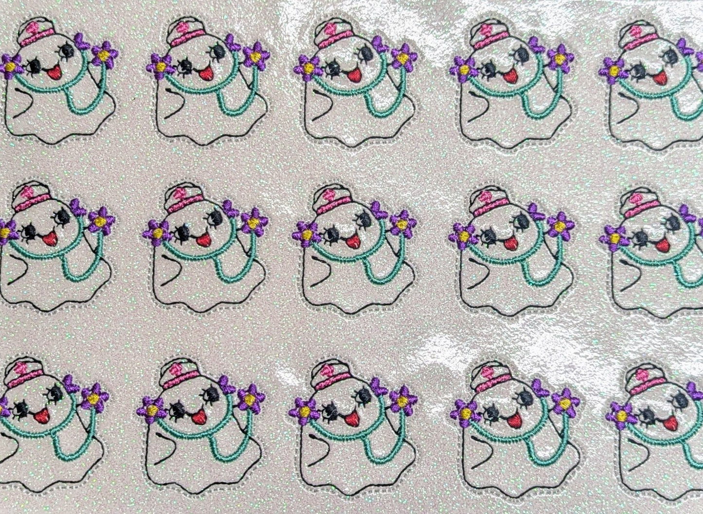 Floral Stethoscope Nurse Ghost